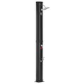 New Outdoor Solar Heated Shower 35L Adjustable Shower Head with Base Poolside