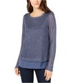 I.N.C Womens Shine Pullover Sweater