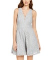 City Studio Womens Lace A-line Dress