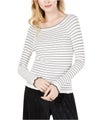 maison Jules Womens Striped Pullover Sweater