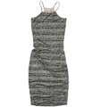 bar III Womens Marled A-line Dress