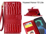 Huawei Honor 10 Lite case Croco wallet Leather case