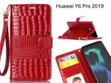 Huawei Y6 Pro 2019 case Croco wallet Leather case