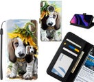 MOTO G7 case leather wallet case printed ID