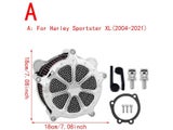 RSD Speed 7 Venturi Air Cleaner Chrome Intake Filter For Harley Sportster 883