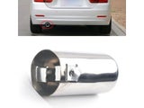 1pcs Universal Stainless Steel Car Rear Round Exhaust Pipe Tail Muffler Tip