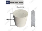 Euro 4 Universal Catalytic Converter 97*100mm Ceramic Honeycomb Catalyst