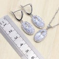 SALE! Elegant 925 Silver A5 Austrian Crystal Necklace and Earring Set FREE GIFT!