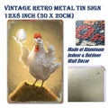 Chicken Coop Hen House Hyline Rooster Decor Metal Sign *Local Clearance*