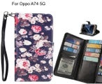 Oppo A74 5G case Multifunction wallet leather case