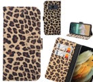 Galaxy S8 Active Case Leopard Leather Flip Wallet Case
