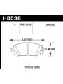 Hawk For 07-16 Toyota Yaris HPS 5.0 Front Brake Pads HB596B.690