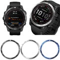 3 Pack Stainless Steel Metal Bezel Loop Cover for Garmin Fenix 7