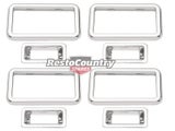 Holden Commodore Door Handle + lock Surround TRIMS Kit VB VC VH VK VL Chrome ...