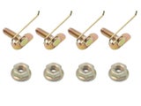 Holden Ford Universal Spring Tail Clip Set 10-24 x 3/4 Plate 16 x 3/4 4x Piec...