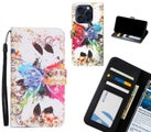 iPhone 16 Pro case 3 card leather wallet case printed ID