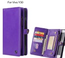 Vivo Y30 Case Retro leather case multi cards cash pocket