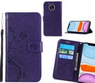 Moto G5S Case Embossed Butterfly Wallet Leather Cover