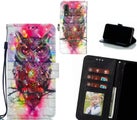 Huawei P20 Case Leather Wallet Case 3D Pattern Printed