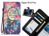 Oppo R15 Pro case 3 card leather wallet case printed ID