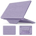 Woven Fabric Shell Case for MacBook Air 13.6 Inch 2022/2024 Release (Purple)