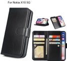 Nokia X10 5G Case triple wallet leather case 9 card slots