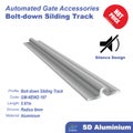 Aluminium Silence Gate Bolt-down Sliding Track - Groove 8mm - 5.8m Length