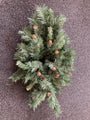 Christmas Swag Xmas Swag with Small Pinecones White Dove No3