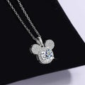 JoyceJelly S Sterling Sier Pendant 1 Carat Moissanite Diamond Necklace Women'...