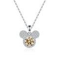 JoyceJelly S Sterling Sier Pendant 1 Carat Moissanite Diamond Necklace Women'...