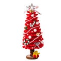 DIY 28cm Desktop Christmas Tree Office Decors Artificial Pine Tree with Ornament