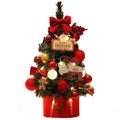 DIY 45cm Desktop Christmas Tree Office Decors Artificial Pine Tree with Ornament