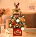 DIY 60cm Desktop Christmas Tree Office Decors Artificial Pine Tree with Ornament