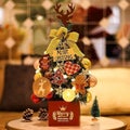 DIY Desktop Christmas Tree Artificial Pine Tree with Ornament