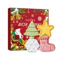 Set of 4 Christmas Tree Ginger bread Bath Salt Ball