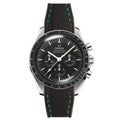 Textured Curved End Rubber Watch Strap for Omega Speedmaster Moonwatch - Grey...