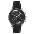 Textured Curved End Rubber Watch Strap for Omega Speedmaster Moonwatch - Grey...