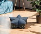 [MANGO TREES] 45x18 cm 5-Petal Ergo-Design Zafu Meditation Cushion RedEle