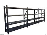 Heavy duty Shelving unit 6M(L) x 0.5M(W) x 2M(H) 2400kg fits in 20 ft container