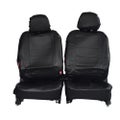 Faux Leather Seat Covers for Nissan Navara D40 Dual Cab 2007-2020 Black