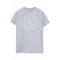 Avengers Unisex Adult Outline Logo T-Shirt