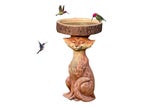 Bird Feeder Wild Bird-Baths for Outdoors Garden Decor-fox