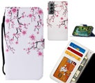 Galaxy S21 case leather wallet case printed ID