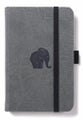 Dingbats* Wildlife A6 Pocket Grey Elephant Notebook - Dotted