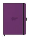 Dingbats* Wildlife A5+ Purple Hippo Notebook - Plain