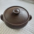 Large casserole pottery dish