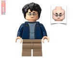 HARRY POTTER LEGO MINIFIGURE WITH DARK BLUE JACKET