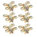 6pcs Folding Door Flap Hidden Hinge Table Holder Hinge For Folding Shelf