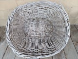 Old wicker washing basket