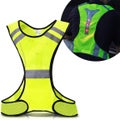 Reflective Vest - Led Vest With Reflective Strips And Adjustable Strap - High